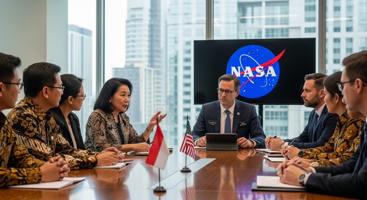 Indonesia Jajaki Kerjasama Riset Antariksa dengan NASA untuk Pengembangan Teknologi Satelit